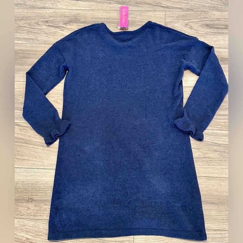 NWT! Lilly Pulitzer Galen Sweater Dress in True Navy Size Medium - Picture 6 of 9